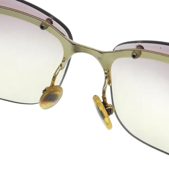 Celine Macadam Plate Rimless Sunglasses Gold/Pink in Pink from VINTAGE QOO TOKYO, photo 10 of 10