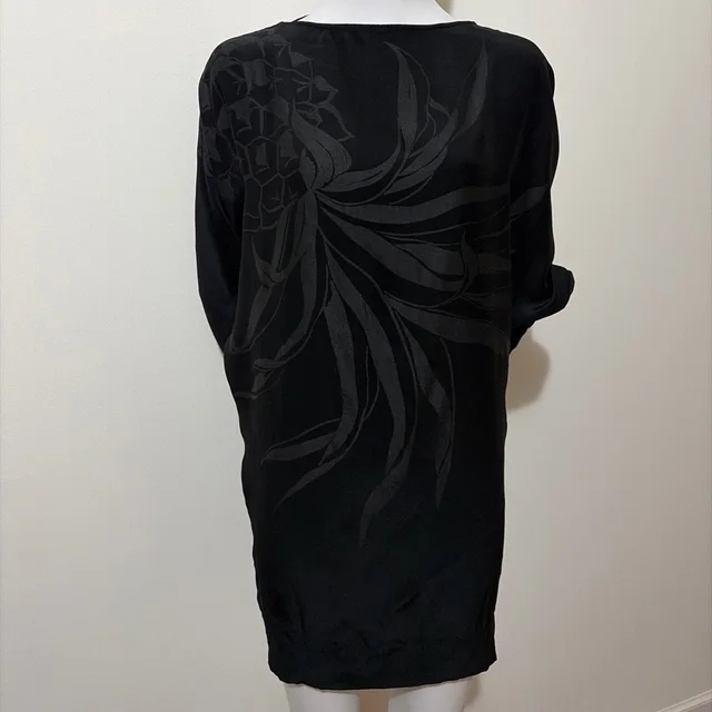 Stella McCartney Silk Long Sleeves Backless Black Whimsical Runway Dress Size 38 in black Silk from Poshmark