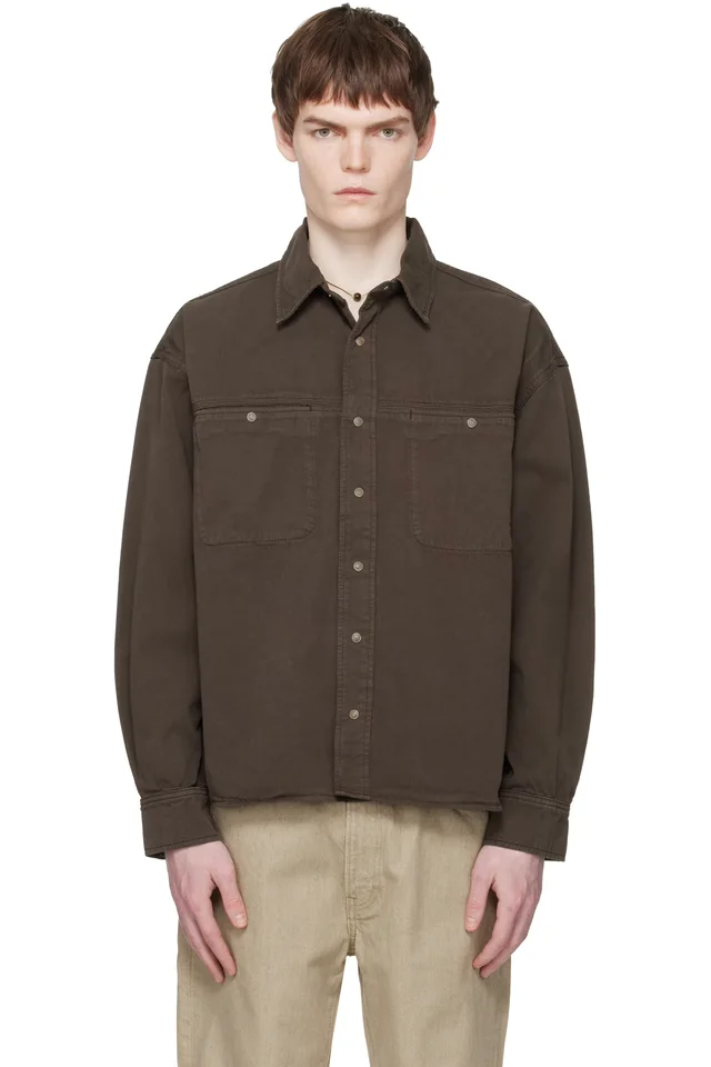 Brown André Shirt, image 1 of 1 from SSENSE