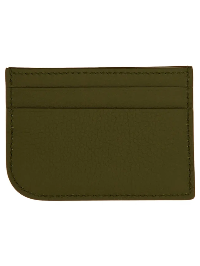 Alexander McQueen Calf Leather Card Case — Green Main: Skin Wallets & Purses in Green Calfskin from HEWI