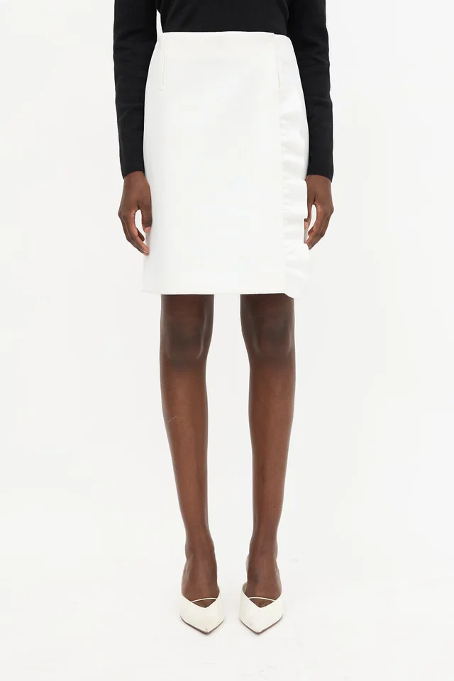 Prada Cruise 2019 Ruffle Wrap Skirt from VSP Consignment