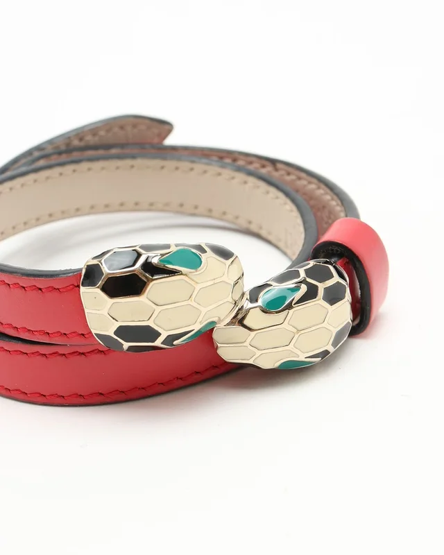 Bvlgari Serpenti Forever Leather Bracelet in Leather from A Retro Tale, photo 3 of 6