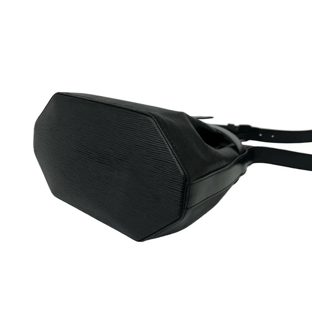 Louis Vuitton Sac D Epaules Epi Shoulder Bag in Black Leather from LuxUness, photo 8 of 9