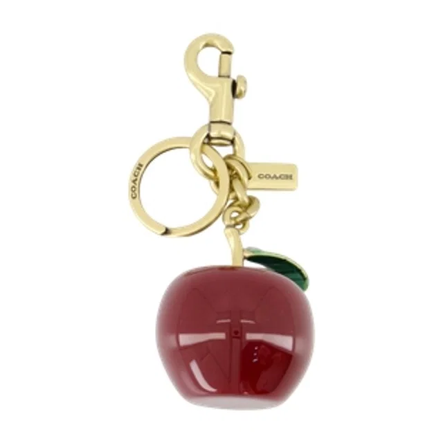Coach Apple-Shaped Resin Key Case — Red Keychains in Red Resin from HEWI