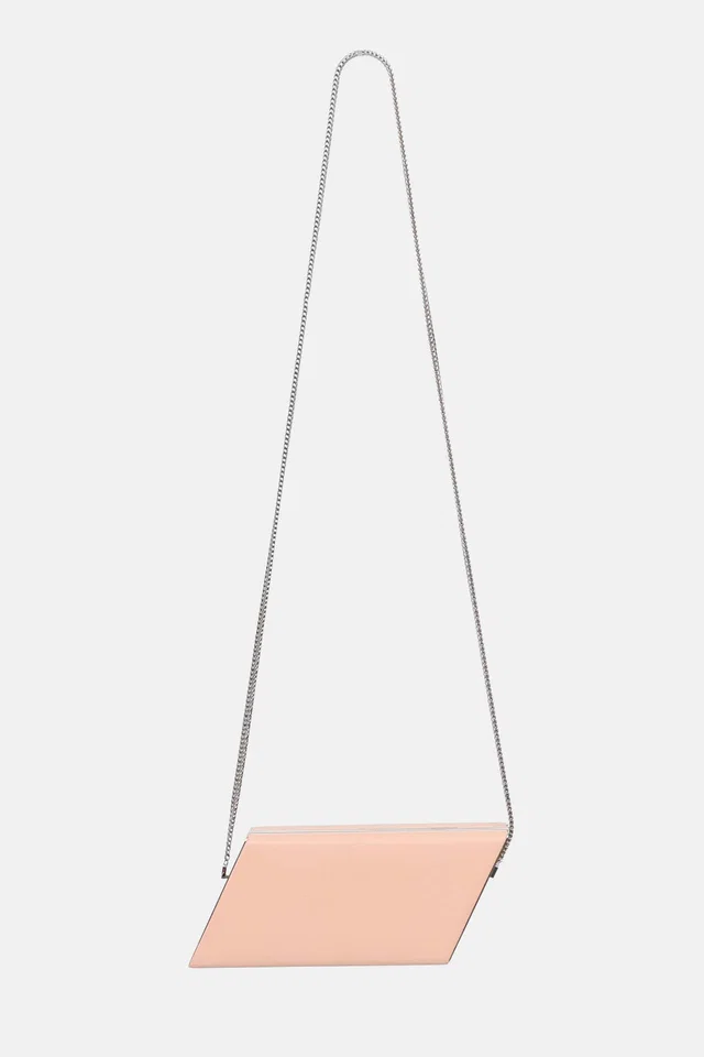 Saint Laurent Diagonal Box Clutch in Suede from VSP Consignment