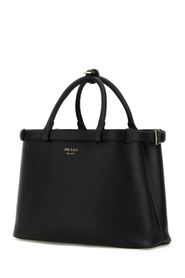 Prada Top Handle Bag — Black Calfleather in Black Calfskin from HEWI, photo 2 of 2