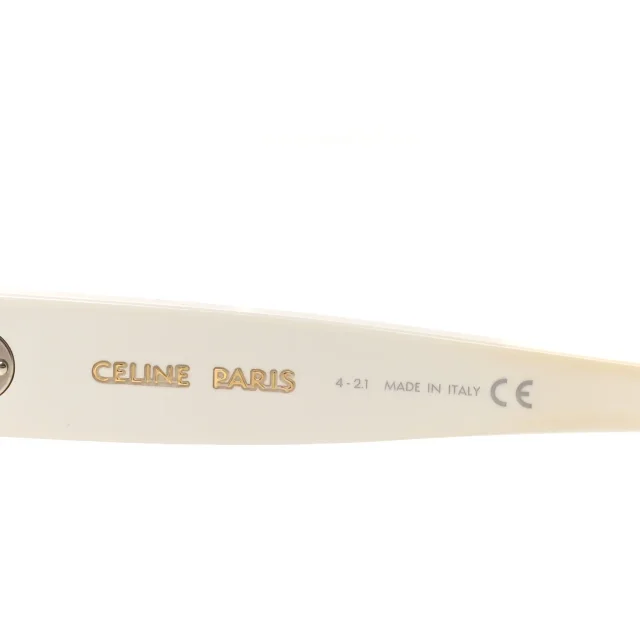 Celine Acetate Mirror Shield Sunglasses CL401951 White in White from FASHIONPHILE, photo 5 of 7