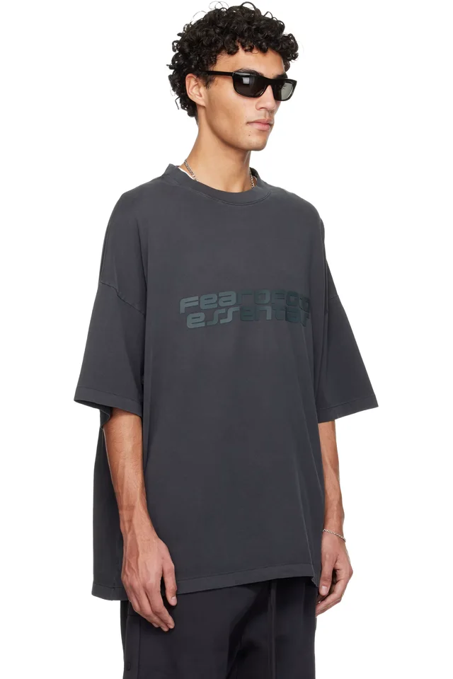 Gray Holiday 'Fear Of God Essentials' 90s T-shirt, photo 2 of 4 from SSENSE