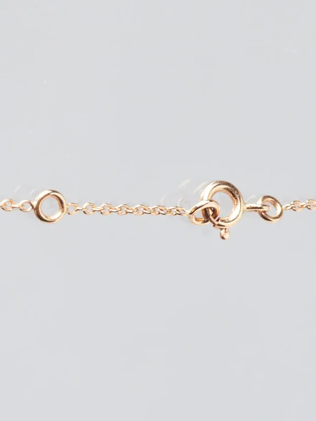 Hermès 18k Rose Gold and Diamond Kelly Pendant in Pink from Yoogis, photo 4 of 8
