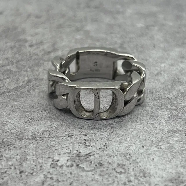 Dior CD Icon Chain Link Ring from The Reluxe