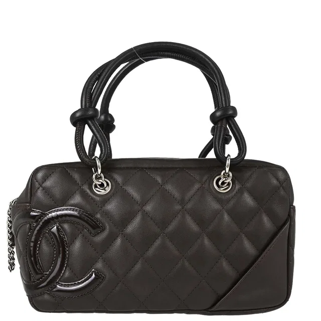 Chanel 2005-2006 Brown Calfskin Cambon Ligne Handbag in Brown Calfskin from AMORE Vintage Tokyo