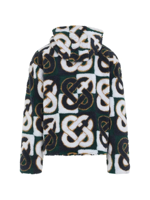 Casablanca Classic Plaid Logo Fleece Jacket, photo 2 of 4 from SENSER