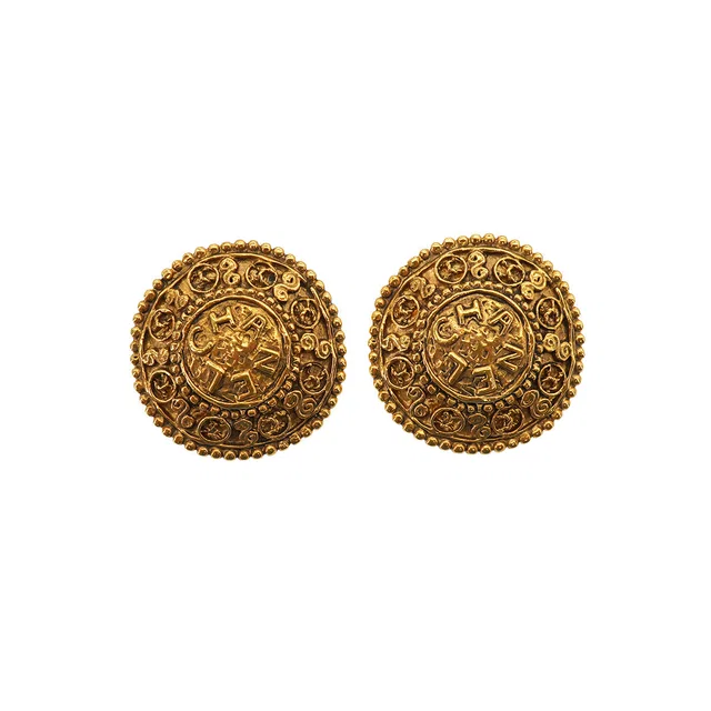 Chanel Vintage Earrings Round Cocomark Logo Accessory from Luxury Promise