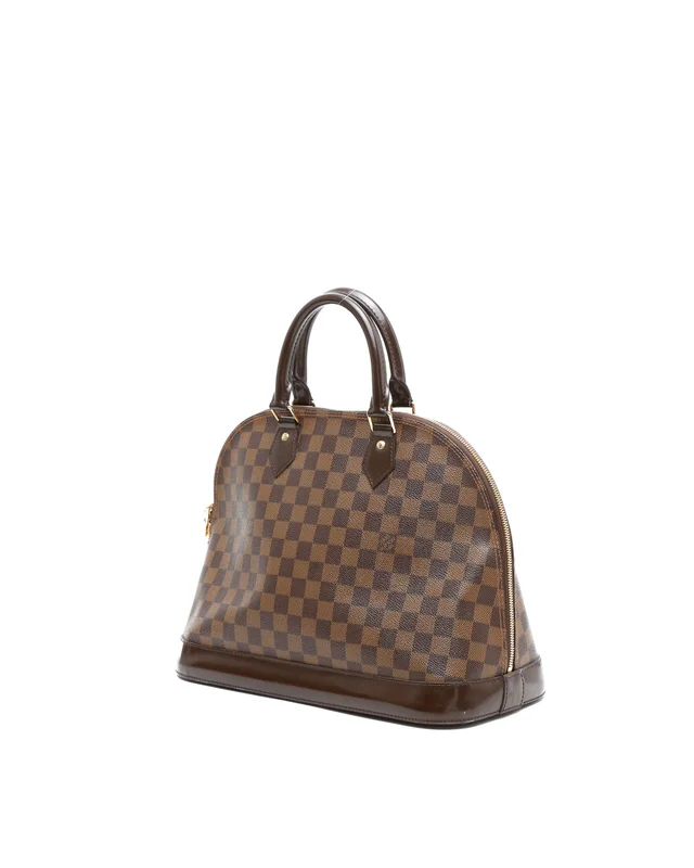 Louis Vuitton Damier Ebene Alma MM Bag in Brown Canvas from A Retro Tale, photo 2 of 10
