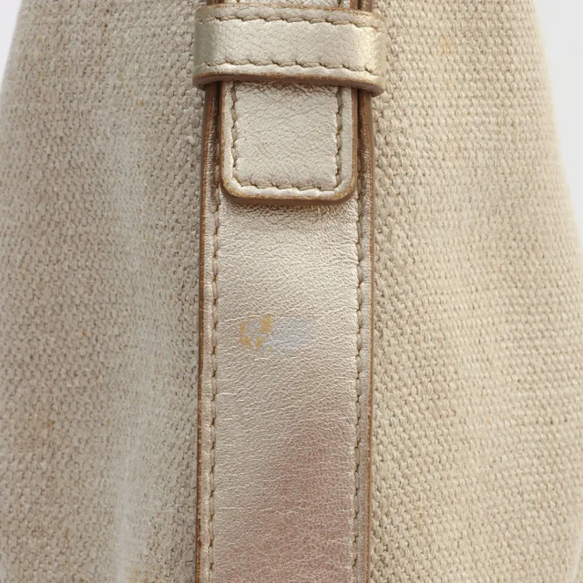 Saint Laurent Mombasa Handbag - Beige in Beige Canvas from VINTAGE QOO TOKYO, photo 13 of 16