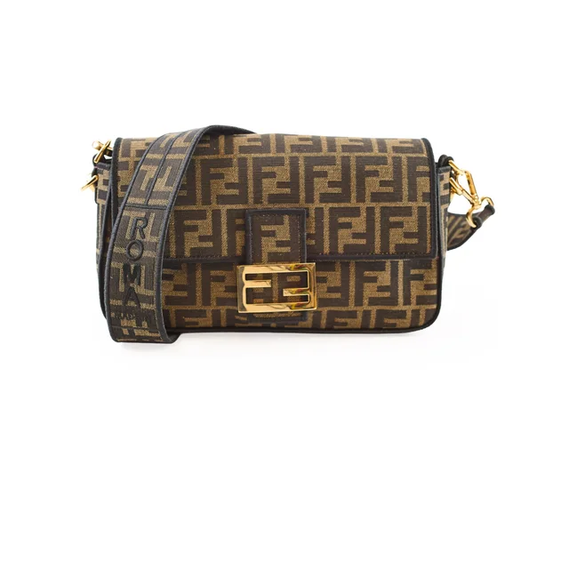 Fendi Baguette Zucca Brown in Brown Canvas from The Purse Affair