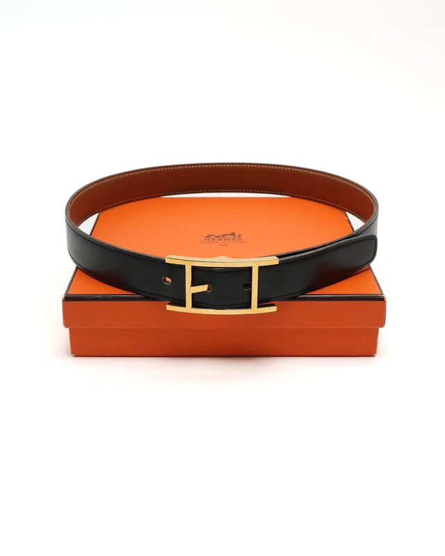 Hermès Quentin Belt, Size 70 in Denim from A Retro Tale, photo 2 of 6