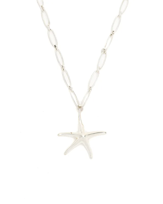 Tiffany & Co. Silver Starfish Necklace in Silver from A Retro Tale