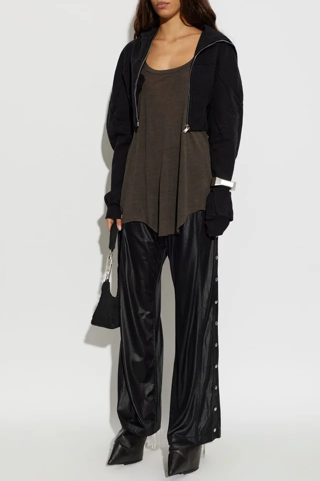 Rick Owens Drkshdw Cropped Zip-Up Hoodie, photo 4 of 5 from SENSER