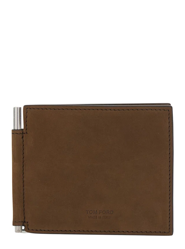 Tom Ford Calf Leather Wallet — Brown in Brown Calfskin from HEWI