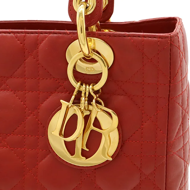 Dior Medium Lambskin Cannage Lady in Lambskin from HEWI, photo 4 of 5