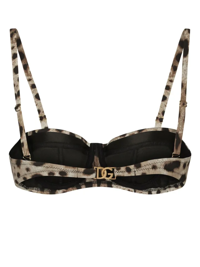 Dolce & Gabbana leopard-print balconette bikini top, photo 2 of 2 from FARFETCH