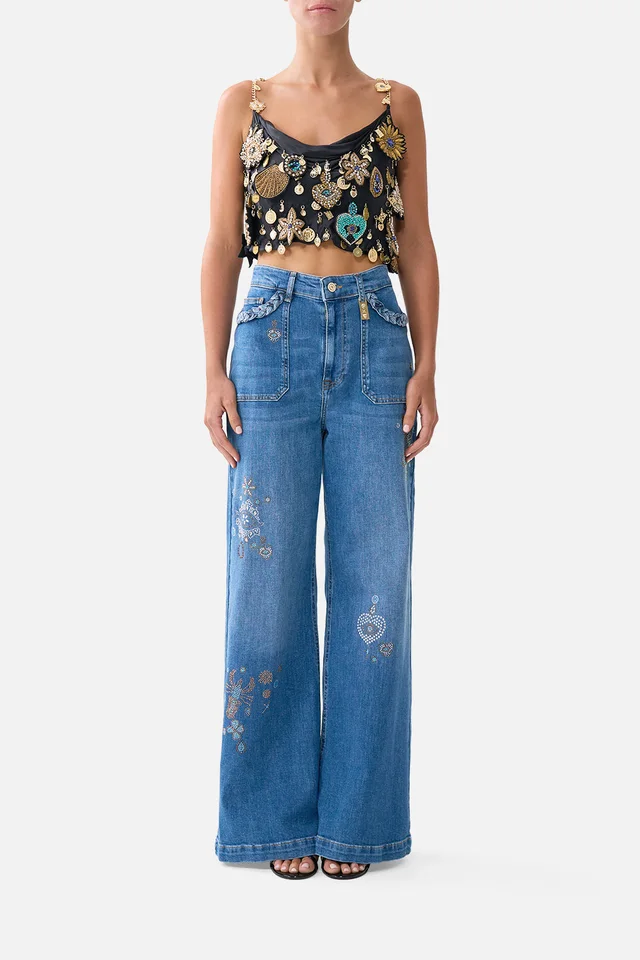 Camilla eBoutique BIAS CROP CAMI AMULETS AND ALCHEMY from CAMILLA, photo 1 of 1