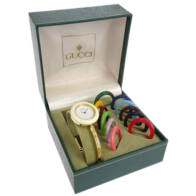 Gucci 11/12.2 Change Bezel Chameleon Quartz Watch SS from AMORE Vintage Tokyo