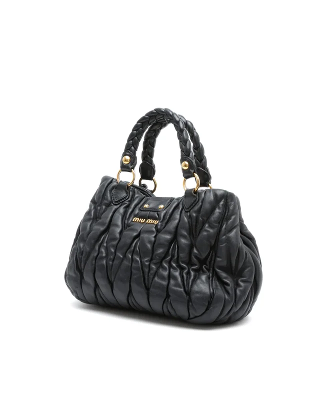 Miu Miu Matelassé Lux Bag in Leather from A Retro Tale, photo 3 of 10