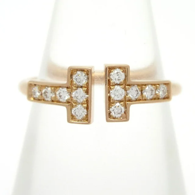 Tiffany & Co. Ring T Wire 18k Pink Gold Diamond in Pink from The Reluxe