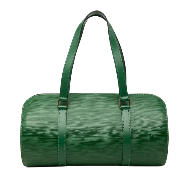 Green Louis Vuitton Epi Soufflot Handbag in Green Leather from Designer Revival