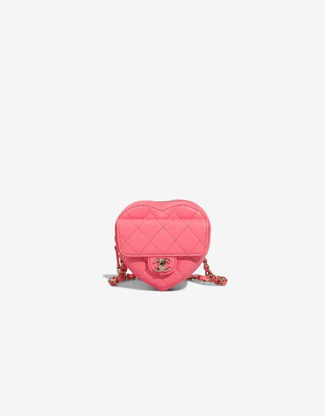 Chanel Timeless Heart Belt Bag Lamb Pink in Pink Lambskin from SACLÀB