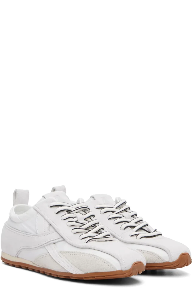 Alohas White Tb.304 Nylon Leather Sneakers, photo 4 of 5 from SSENSE