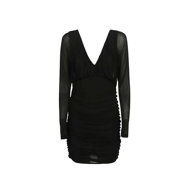 Saint Laurent Black Viscose Cocktail Dress in Black from HEWI