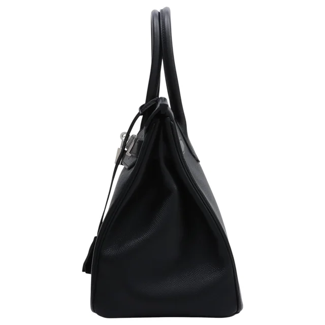 Hermès 2007 Birkin 30 Black in Black Epsom leather from VINTAGE QOO TOKYO, photo 2 of 15