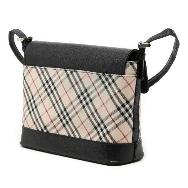 Beige Burberry Nova Check Canvas Crossbody in Beige Canvas from Designer Revival, photo 2 of 9