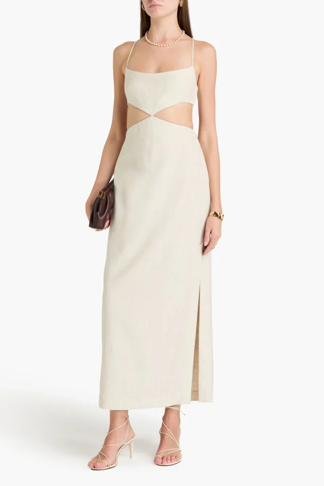Philosophy di Lorenzo Serafini Cutout Woven Maxi Dress, photo 2 of 4 from THE OUTNET