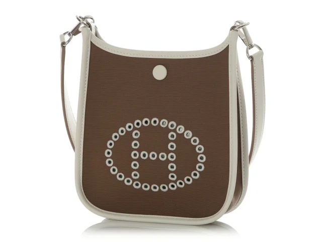 Hermès Etoupe Toile Neo Evelyne 16 in Taupe Leather from Ann's Fabulous Finds, photo 3 of 11