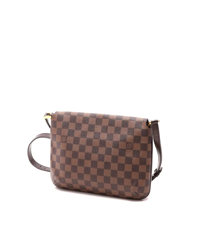 Louis Vuitton Damier Ebene Musette Tango Bag in Brown from A Retro Tale, photo 3 of 9