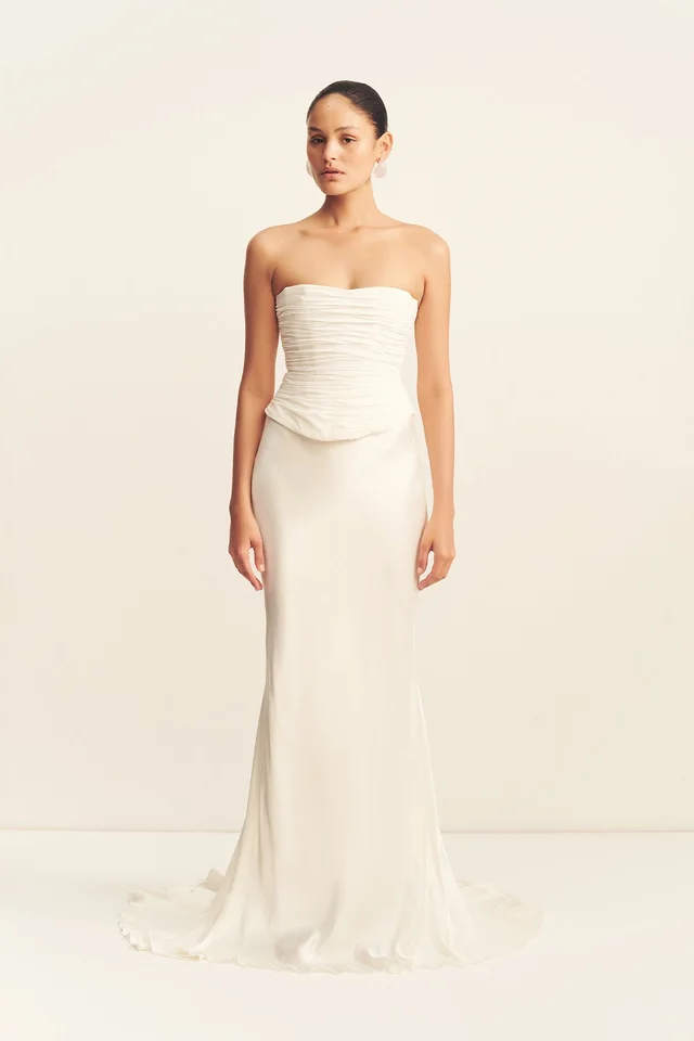 Shona Joy LA LUNE HIGH WAIST MAXI SKIRT - WHITE from Shona Joy, photo 1 of 1