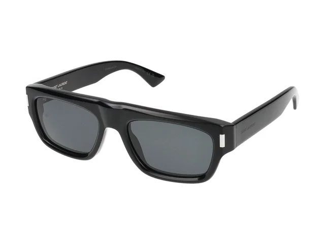 Saint Laurent Sl Sunglasses — Black Acetate in Black from HEWI