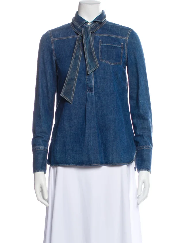 Brunello Cucinelli Denim Jacket in blue Denim from The RealReal