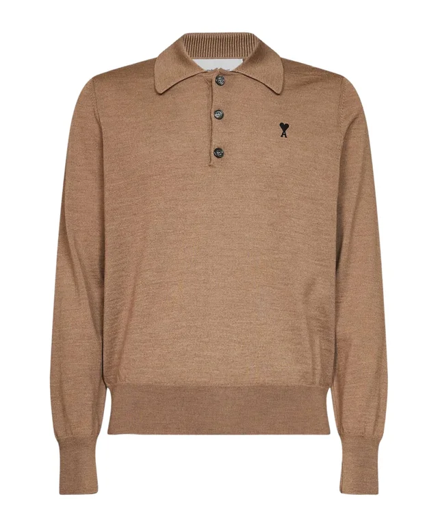 Ami Paris AMI Ami de Coeur Long-Sleeve Polo Shirt from SENSER, photo 1 of 1
