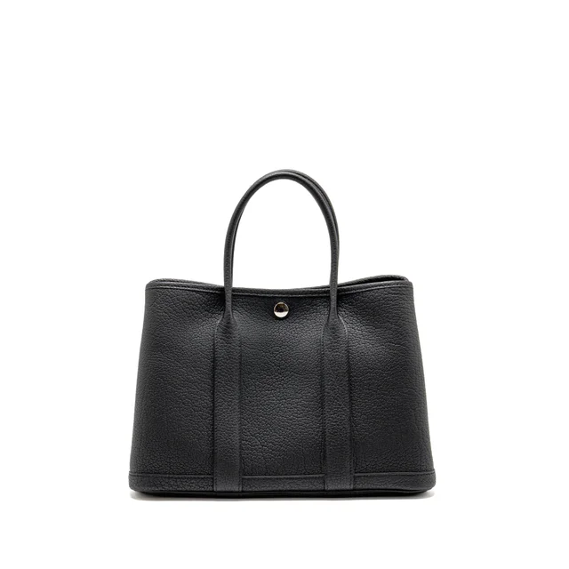 Hermès garden party 30 Negonda black SHW stamp U in Black Leather from EMIER