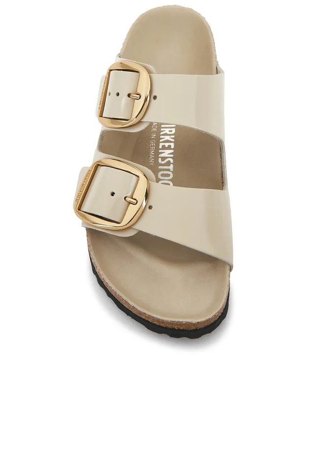 BIRKENSTOCK Arizona Big Buckle High Shine Sandal in Oyster, photo 4 of 5 from REVOLVE (Canada)