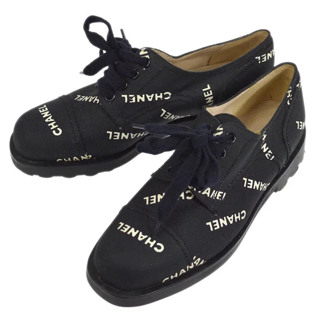 Chanel Spring 1995 Oxford Shoes #36 in Canvas from AMORE Vintage Tokyo