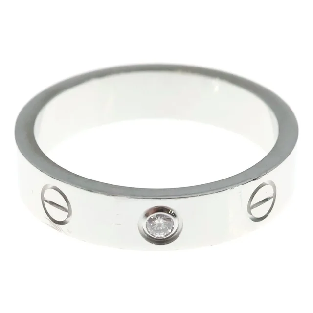 Cartier Mini Love Diamond Ring White Gold in White from The Reluxe