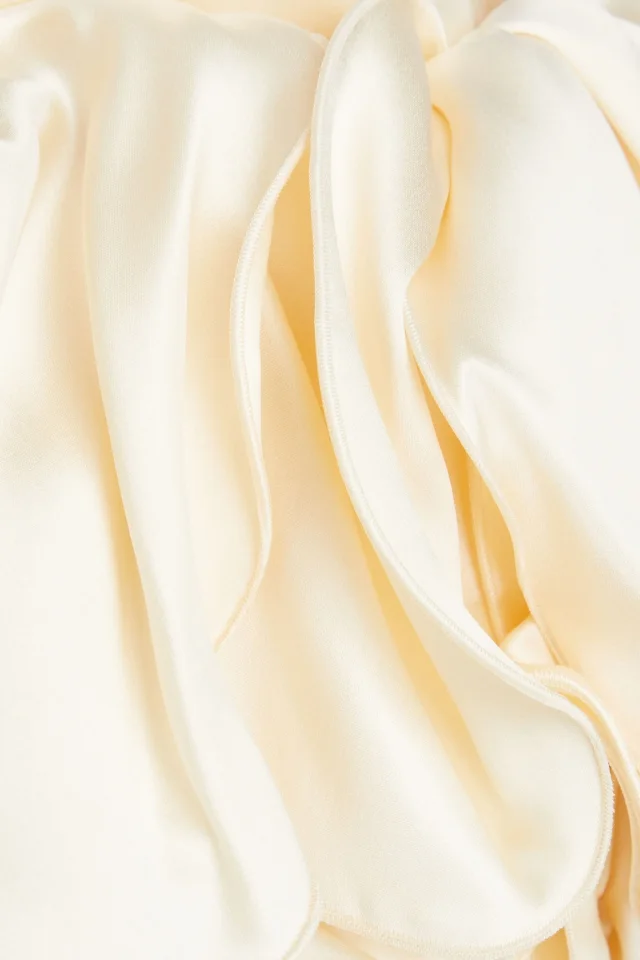 Magda Butrym Appliquéd Devoré Bustier Top in Cream, photo 4 of 4 from THE OUTNET