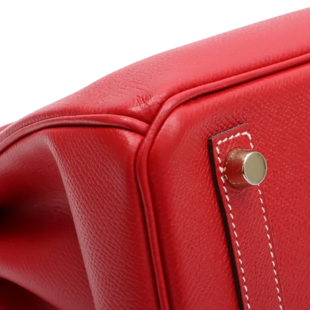 Hermès 2012年製 キャンディバーキン25 ルージュガランス/ブルータラサ from VINTAGE QOO TOKYO, photo 5 of 9