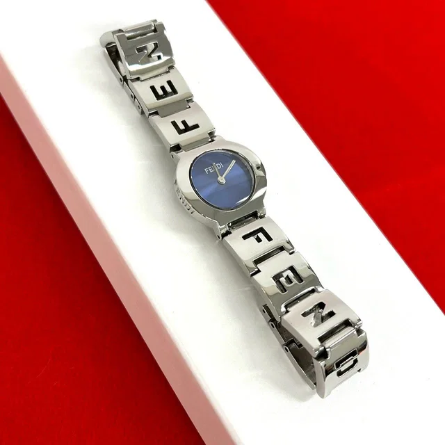 Fendi Products Logo Stainless Steel Quartz Wrist Watch Silver in Silver from The Reluxe